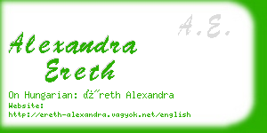alexandra ereth business card